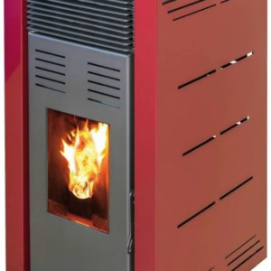 Pelletofen NATUR STYLE 8 kW in Burgunder, ohne Strom